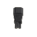 IEC 320 C14 3-Pin Male To C5 3-Pin Female Straight Power Plug Converter Adapter