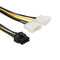 18cm 8(6+2) Pin to Dual 4 Pin Graphics Video Card Power Cord Adapter Cable