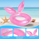 Cute Rabbit Ears Modeling Swimming Ring Thickening Pool Floats Ring for Kids