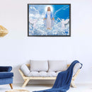 5D Diamond Painting Kit Jesus Shines Full Round Drill DIY Crafts Mosaic Picture