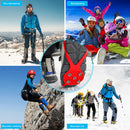 5 Teeth Spikes Crampons,Ice Cleats Traction Non Slip Footwear for Hiking Walk