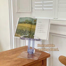 Acrylic Book Stand Tablet Ipad Display Reading Rest Holder Folding Z3T9
