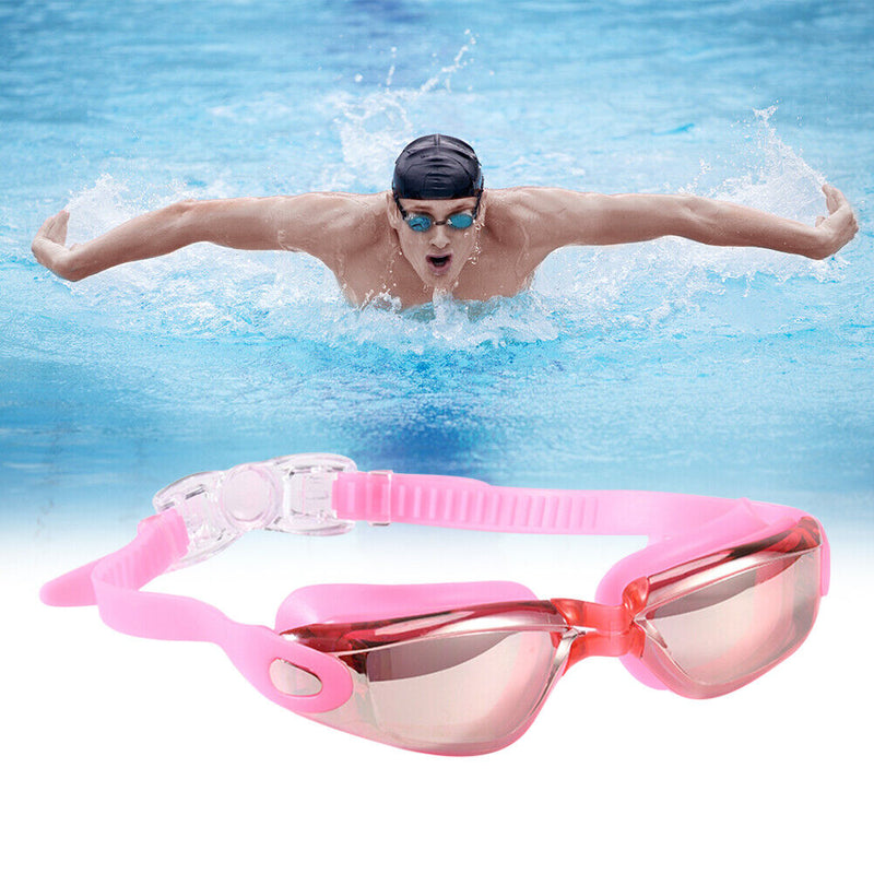 #A Professional Electroplating Waterproof HD Swimming Glasses for Women Men Adul