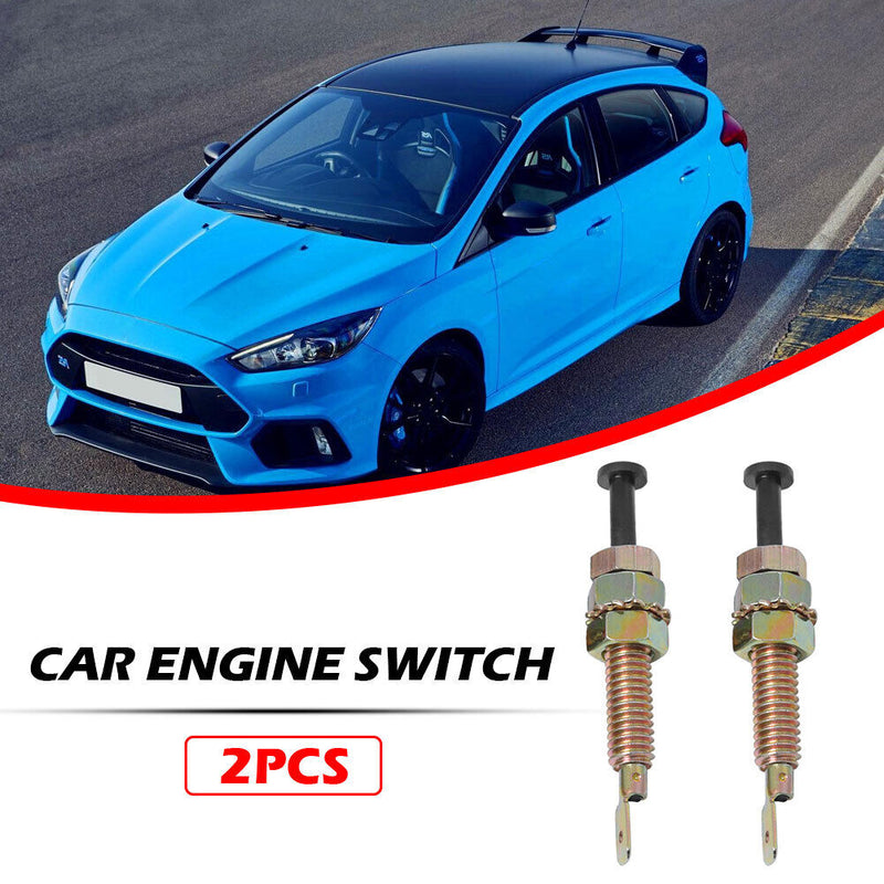 Universal Car Door Jamb Trunk Hood Pin Switch Adjustable Length (2pcs) Newly