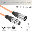 1m XLR 3Pin Cable Male to Female Shielded Microphone Wire Cord (Orange) Newly