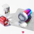 Aurora Titanium Rainbow Handle Nail Stamper  Seal Nail Art Stamping Plate