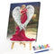 Angel in Red Dress Oil Paint By Numbers DIY Handpainted on Canvas Wall Arts