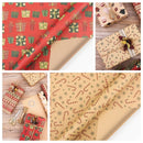 Handmade Craft Christmas Decoration Wrapping Paper Kraft Paper Recyclable