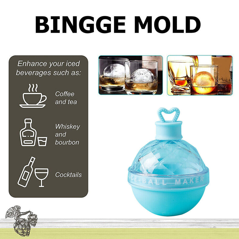 Silicone Ice Cube Mold Ice Cube Trays Food Grade Round Ball Ice Maker Moulds