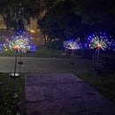 LED Solar Firework Lights Outdoor Dandelion Fairy String Lamp (Multicolor) Newly