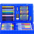 Kid Colored Pencil Crayon Watercolors Pens Drawing Board Set (42pcs Blue) Newly
