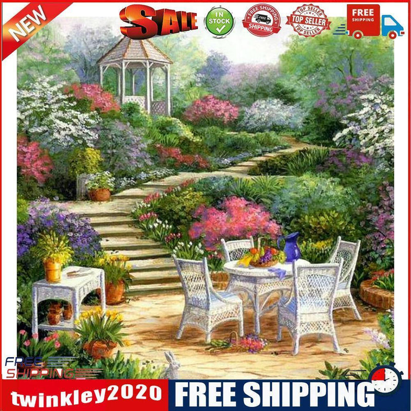 5D DIY Full Drill Diamond Painting Garden Cross Stitch Embroider Mosaic Kit