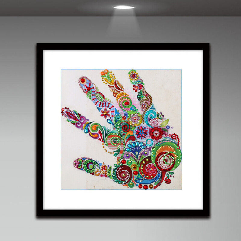 Special Shaped Palm 5D DIY Part Drill Diamond Painting Handwork Home Decor Gift