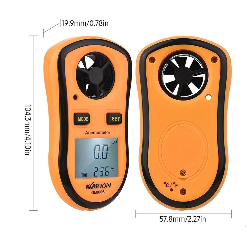 Wind Chill Handheld Digital Anemometer Temperature Tester Wind Speed Meter