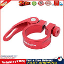 MTB Bike Road Quick Release Seat Post Clamp Saddle Tube Clip (Red 34.9mm) Newly