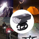 USB Cycling Headlamps Rechargeable Bicycle Front+Rear Light Kit Riding Equipment