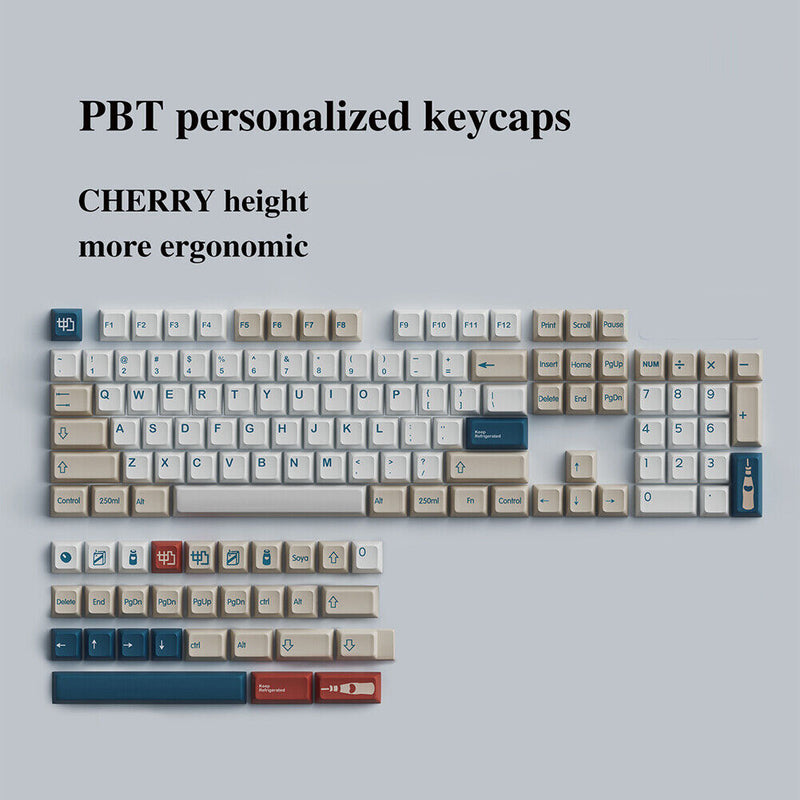 #A Keycaps Pbt Dye Sublimation Keyboard Key Cap 126/134 Keys Keyboard Accessorie