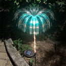 Solar Fireworks Jellyfish Lights Colorful Waterproof Outdoor Ground Lawn Lamps