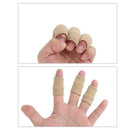 10pcs Finger Sleeves Support Brace Elastic Thumb Knuckle Protector (Camel) Newly