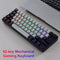 T60 62 Keys NKRO Wired Gaming Computer Mechanical Keyboard (Black Grey)