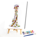 Oil Paint by Numbers Lady Canvas Artwork Living Room Art Picture Decoration Kit
