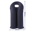 2 BottlesNeoprene Cooler Wine-bottle Bag Protective Cover (Blue+Black)