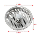 Waste Drainer Sink Strainer Food Hair Stopper Colander Plug Filter Basket