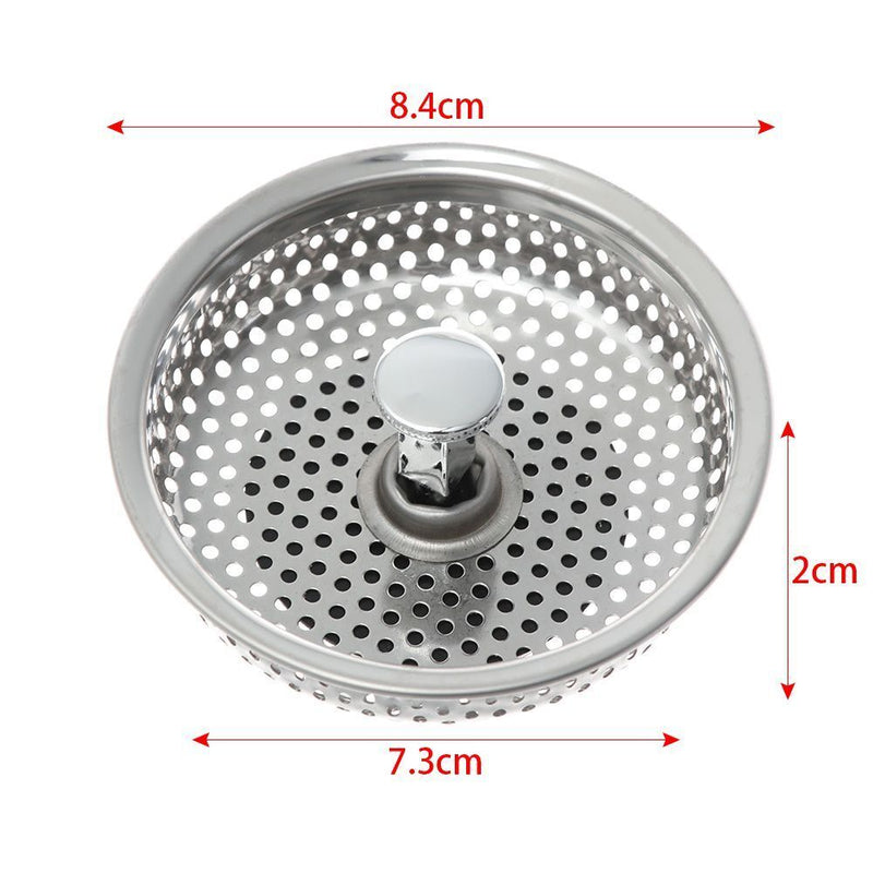 Waste Drainer Sink Strainer Food Hair Stopper Colander Plug Filter Basket