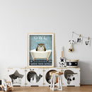5D DIY Wacky Bathroom Owl Full Round Drill Diamond Painting Kit Artwork (2)