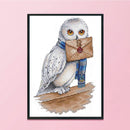 Owl DIY Cotton Thread Partial Cross Stitch Cartoon DIY Handmade Needlework Kit