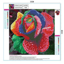 5D DIY Part Drill Diamond Painting Colorful Flower Cross Stitch Embroidery Newly