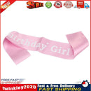 PINK BIRTHDAY GIRL SASH GIRLS NIGHT OUT PARTY DECORATION GIFT RIBBON Newly