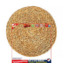Woven Placemats, Water Hyacinth Round Tablemats for Dining Table (20cm) Newly