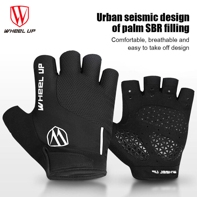WHEEL UP Cycling Half Finger Gloves Men Women Sun Protection Sports Bike Gl