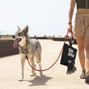 Pets Garbage Poop Bag Dispenser Dog Poop Waste Bag Holder Organizer (Black)