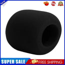 10pcs Windscreen Microphone Protector Covers Reusable Sponge Cases (Black)