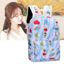 3pcs/Set Cute Women Men Food Print Canvas Backpack Shoulder Bags Clutch (K)