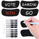 Sports Eye Black Stickers with white pencil Reduces Glare.