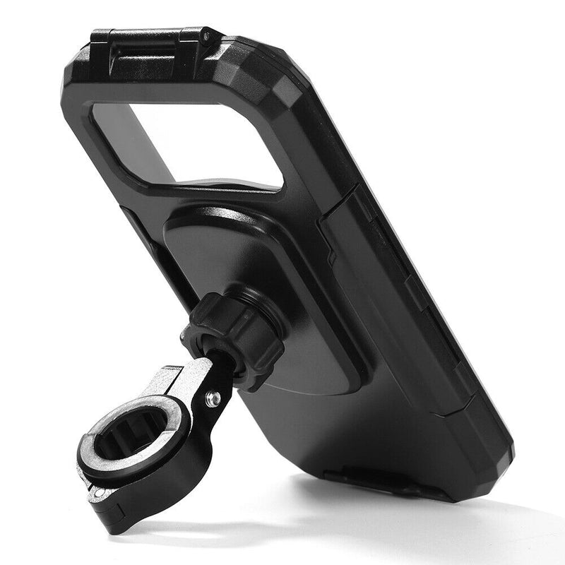 M18L Waterproof Motorcycle Bike Handlebar Rear View Mirror Phone Holder Case