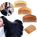 Tool Hairdressing Beard Hair Comb Mustaches Brush Fine Coarse Teeth Peach Wood
