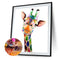 5D DIY Diamond Painting Cute Colorful Giraffe Cross Stitch Embroidery Kits Newly