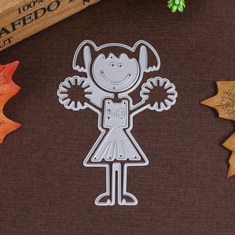Snowvirtuos Cheerleader Metal Cutting Tools Stencil DIY Scrapbook Paper