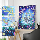 5D DIY Partial Special Shaped Drill Diamond Painting Luminous Lamp Decor