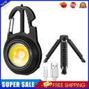 Mini Keychain Light Portable Bottle Opener COB Flashlight Screwdriver (B)