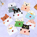 Card Birthday Gift Invitation Thanks Message DIY Cartoon Animal Greeting Card