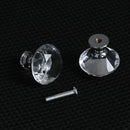 Drawer Diamond Shape Pull Handle Door Knobs Crystal Glass Knobs Cupboard Pulls