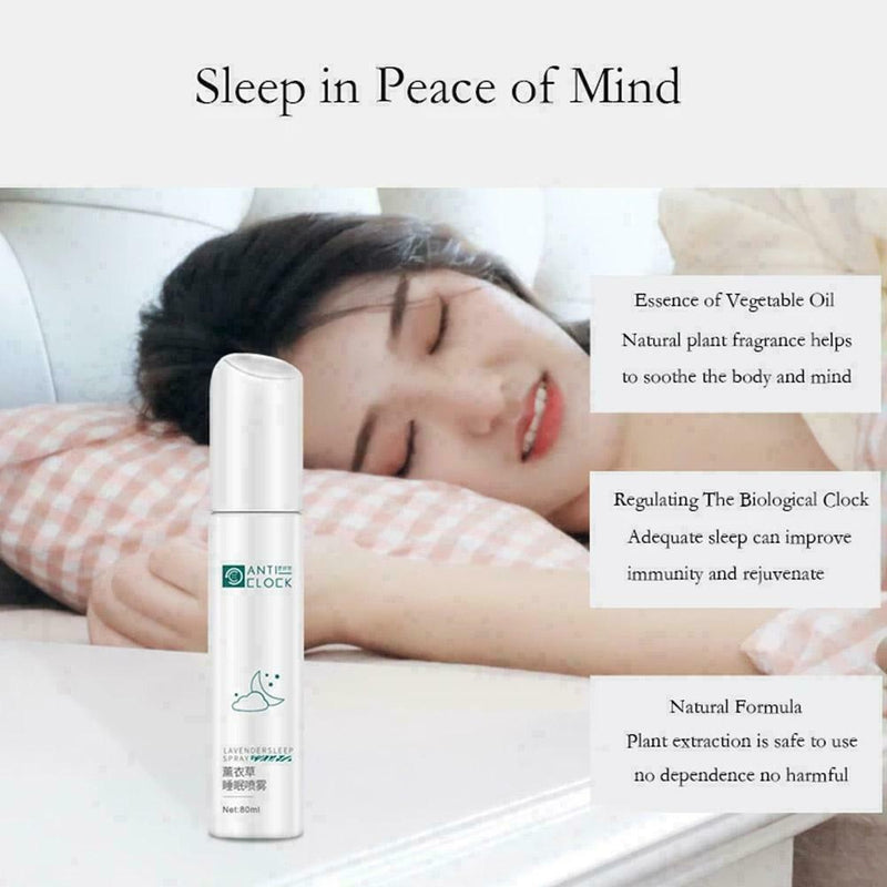 Sleep well lavender pillow mist spray stress relaxation 80ml aid B9C5 sleep S6D4