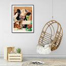 5D DIY Diamond Painting Kits Animal Full Round Drill Wall Decor Art Decoration