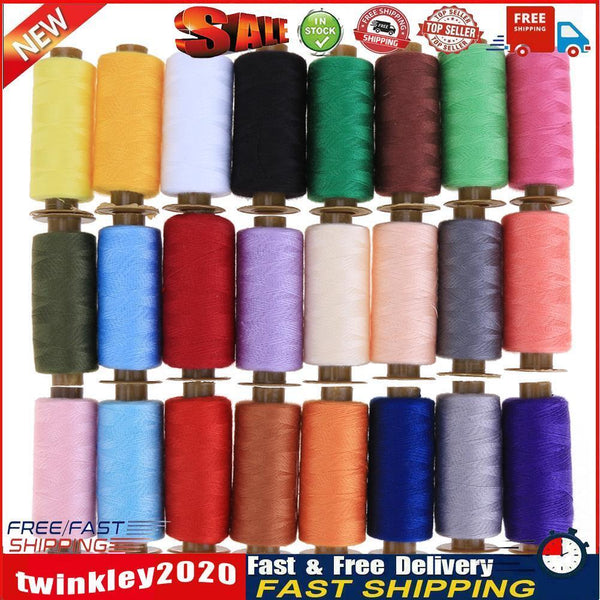 24 Roll 500 Yards Colorful Durable Hand Stitch Cotton Line Sewing Thread Newly
