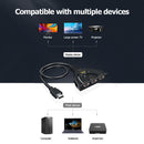 HW-4K301X 3 Port Mini HDMI-compatible Splitter 3 in 1 out 4K Adapter Switch